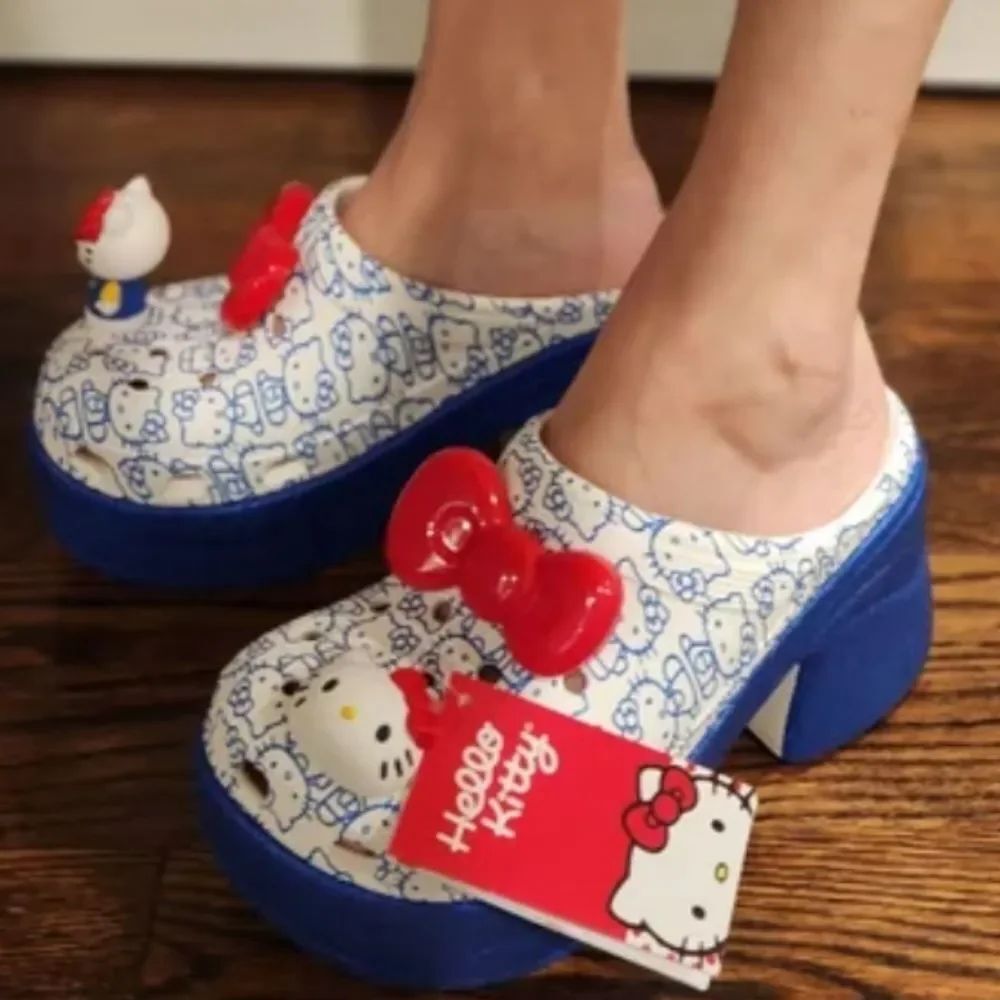 BRAND NEW HELLO KITTY SIREN CROCS PLATFORM CLOGS